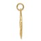 14K Yellow Gold Praying Hands Pendant Charm Jewelry 26mm x 19mm